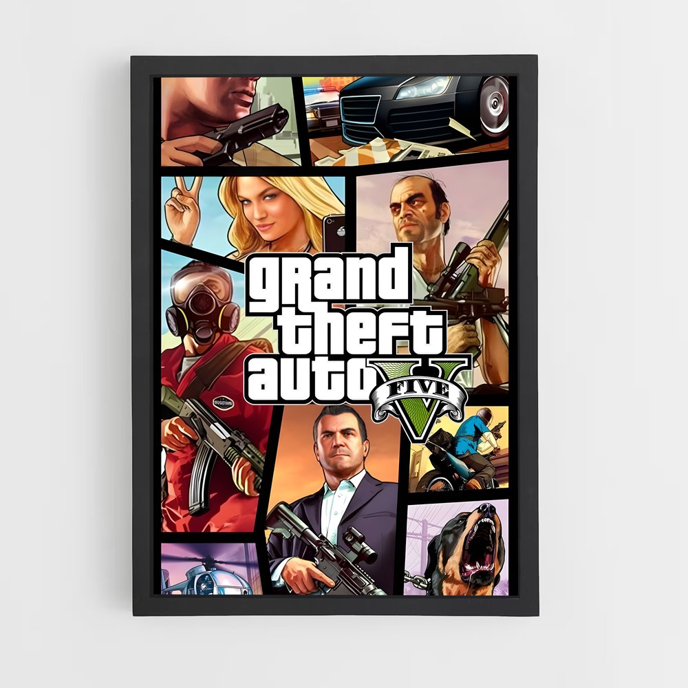 Poster Los Santos Vibes – affiche GTA V (vue 2)